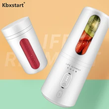Kbxstart 300 мл портативная электрическая мультифункциональная соковыжималка для подзарядки Macine USB мини простая соковыжималка для фруктов блендер для фруктовых коктейлей