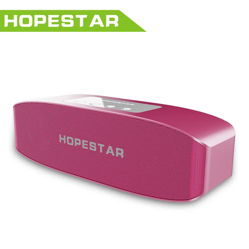 HOPESTAR H11 динамик fm-радио беспроводной громкий динамик стерео звук MP3 музыкальный плеер Поддержка tf-карты Мобильная мощность - Цвет: pink H11