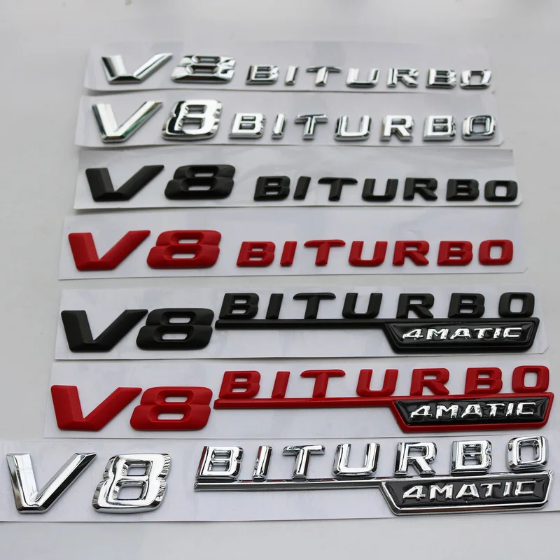 Автомобиль ABS V8 V12 BITURBO Автомобильная боковая наклейка эмблема для Mercedes Benz W117 Cla45