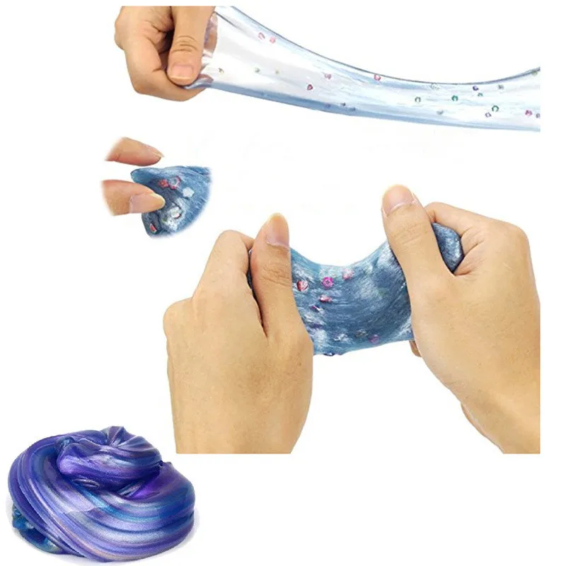 Galaxy Crystal Egg Slime красочная глина для моделирования грязи снятие стресса Diy шпатлевка грязи креативное Моделирование детей умные игрушки