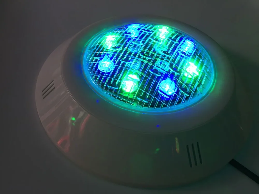 12 V luz IP68 luz de la piscina subacuática llevada RGB luz fuente del estanque de la lámpara con Control remoto piscinas pared Luz