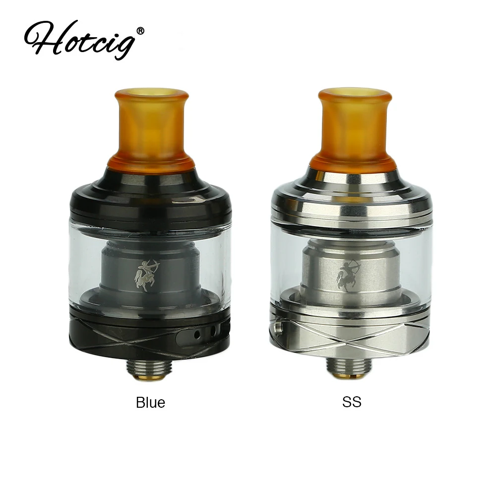 Оригинальный Hotcig Centaur Mini RTA 2 мл 24 мм Диаметр с термостойким 510 ПЭИ дрип-тип для MTL & NIC Salt vs Ammit MTL/Zeus X