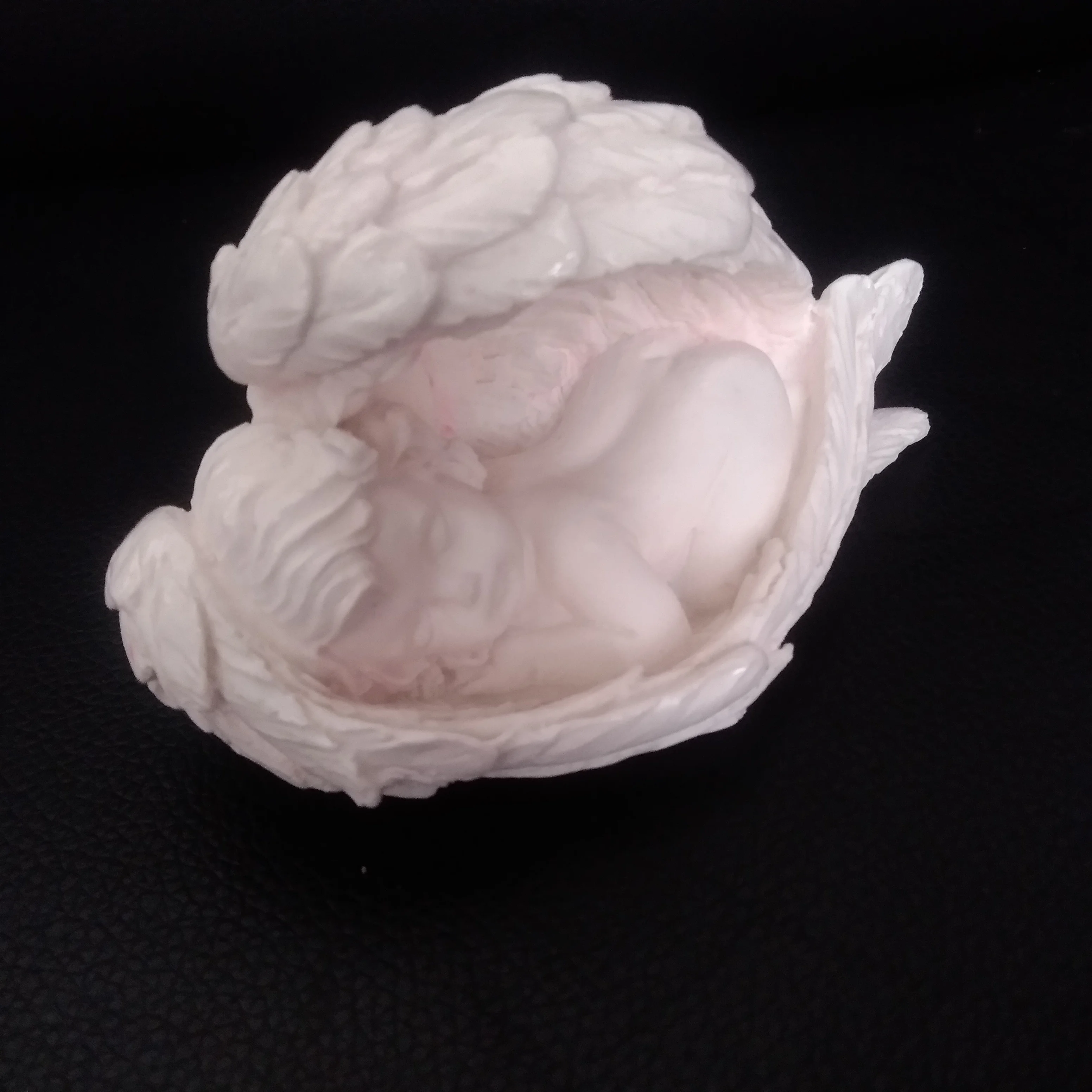 Красивая форма в виде ангела крыльев 3D глиняная для рукоделия домашнего