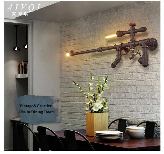 Loft lámparas de pared industriales hogar creativo Iluminación para