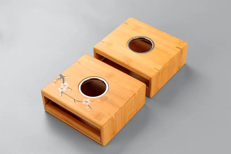 Натуральный Бамбук нагреватель базы теплый чайный набор для подогрева нагрева Кофе молоко колба для подогрева чая Китайский кунг-фу чайный сервиз аксессуары подставка для чайника держатель