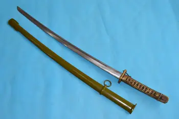 

Japanese Military Army NCO Sword Samurai Katana Brass Handle Steel Sheath Signed Blade Handmade