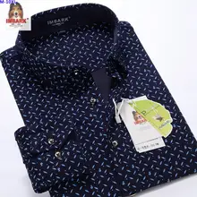 Новое поступление, очень большая Весенняя рубашка с длинным рукавом, Мужская модная эластичная хлопковая рубашка с цветочным принтом размера плюс M-3XL 4XL 5XL 6XL 7XL 8XL 9XL