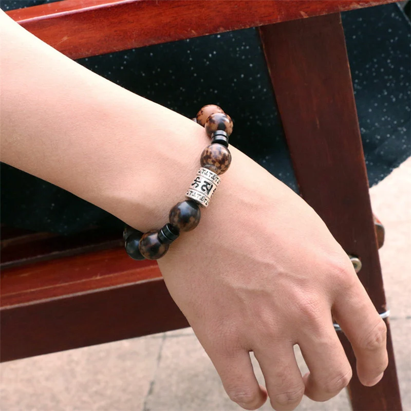 12mm-Tiger-Spot-Bodhi-Seeds-With-Six-True-Words-Mantra-Totem-Charm-For-Man-Tibetan-Buddhism-Natrual-Wood-Bracelet-Reikinn-BSL009(7)