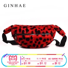 

2018 Winter Cute Dot Women Fur Bag Leopard Pattern Women Shoulder Bags Small Crossbody Bags For Women Kawai Clutch Purse Sac