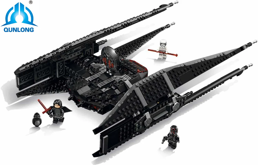 

Legoing Star Toys Wars 705pcs Star Kylo Toys Tie Fighter Set Model Building Blocks Bricks With Legongly 75179 Qunlong Starwars