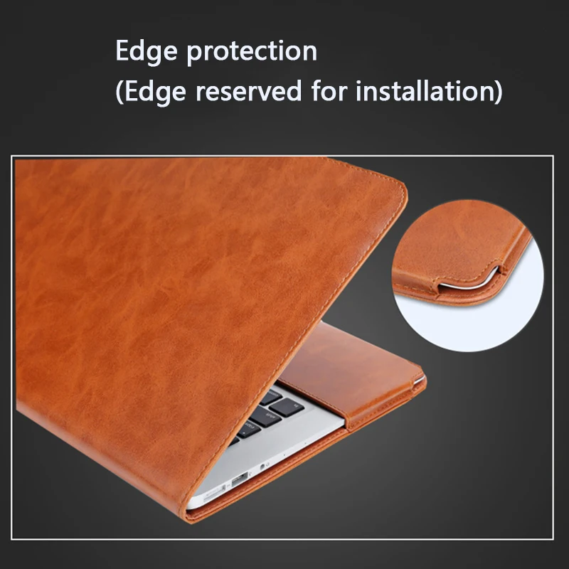 Роскошные сумки для ноутбуков чехол s из искусственной кожи чехол-подставка для MacBook Air Pro retina 11 12 13 15 дюймов Чехол-книжка