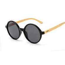 New arrival Wood Sunglasses women ROUND sun glasses bamboo sunglasses for women men Mirror eyewear Oculos de sol masculino