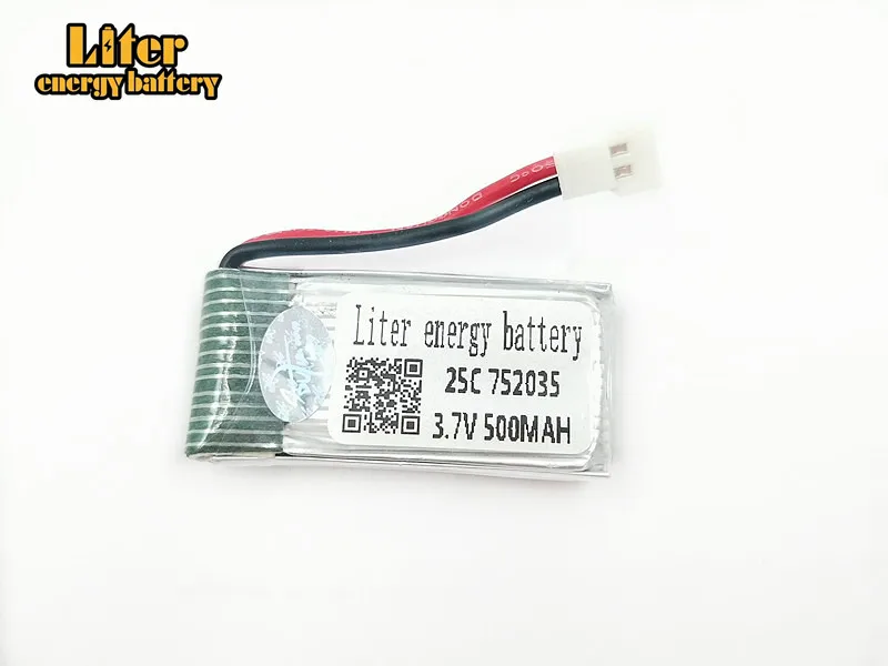 3,7 V 500 mAh липо Ha Bosen h107d облет FY310B Tanco m62R di feida F180 752035 25c