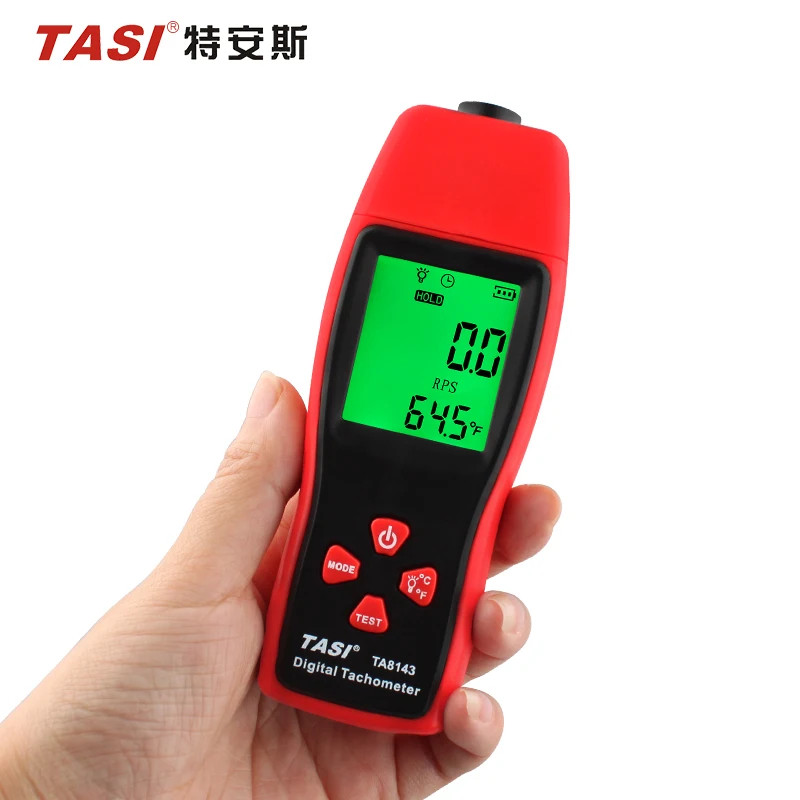 

TASI TA8143 Non-contact Digital Laser Photo Tachometer rpm speed meter 100~30000 RPM Tacometro