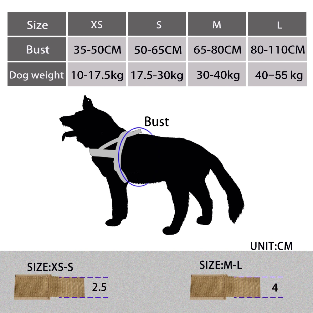 Отличный Элитный тактический жилет для собак, регулируемый тренировочный жилет для собак, удобная одежда для маленьких, средних и больших собак