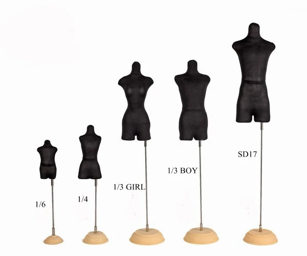 

[wamami] 123# Black Foam Mannequin For 1/3 BJD Dollfie Clothe/Dress DIY OOAK Accessory