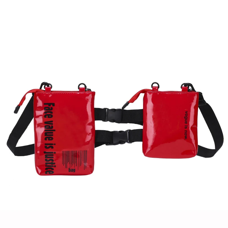 

Women's Crossbody Chest Bags Multi-pocket Tactical Function Bag 2019 New Fashion Lady Waist Bag Detachable Letter Shoulder Bags