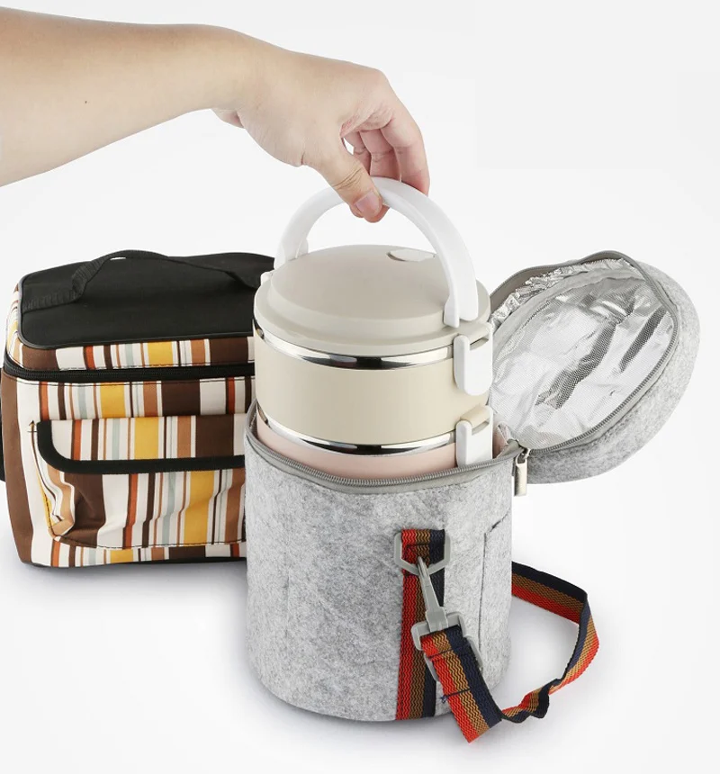 Portable Container For Food Storage Thermal Bento Box Japanese Style For Kids School Picnic Lunch Boxs Insulation Dinner Sets 19