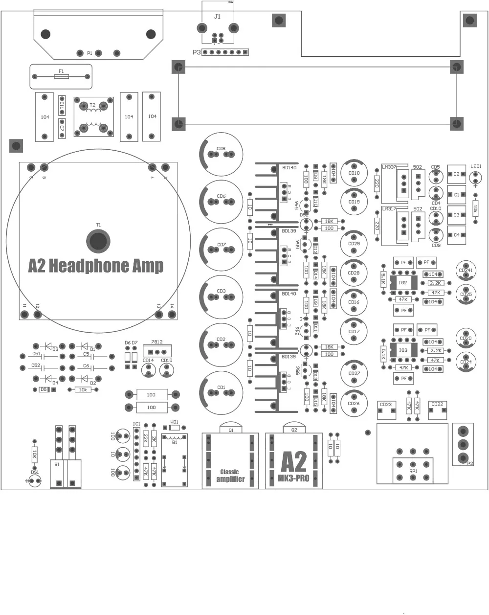 Hi-Fi A2 усилитель для наушников двойной 15-18 V Beyerdynamic A2 наушников аудио усилитель