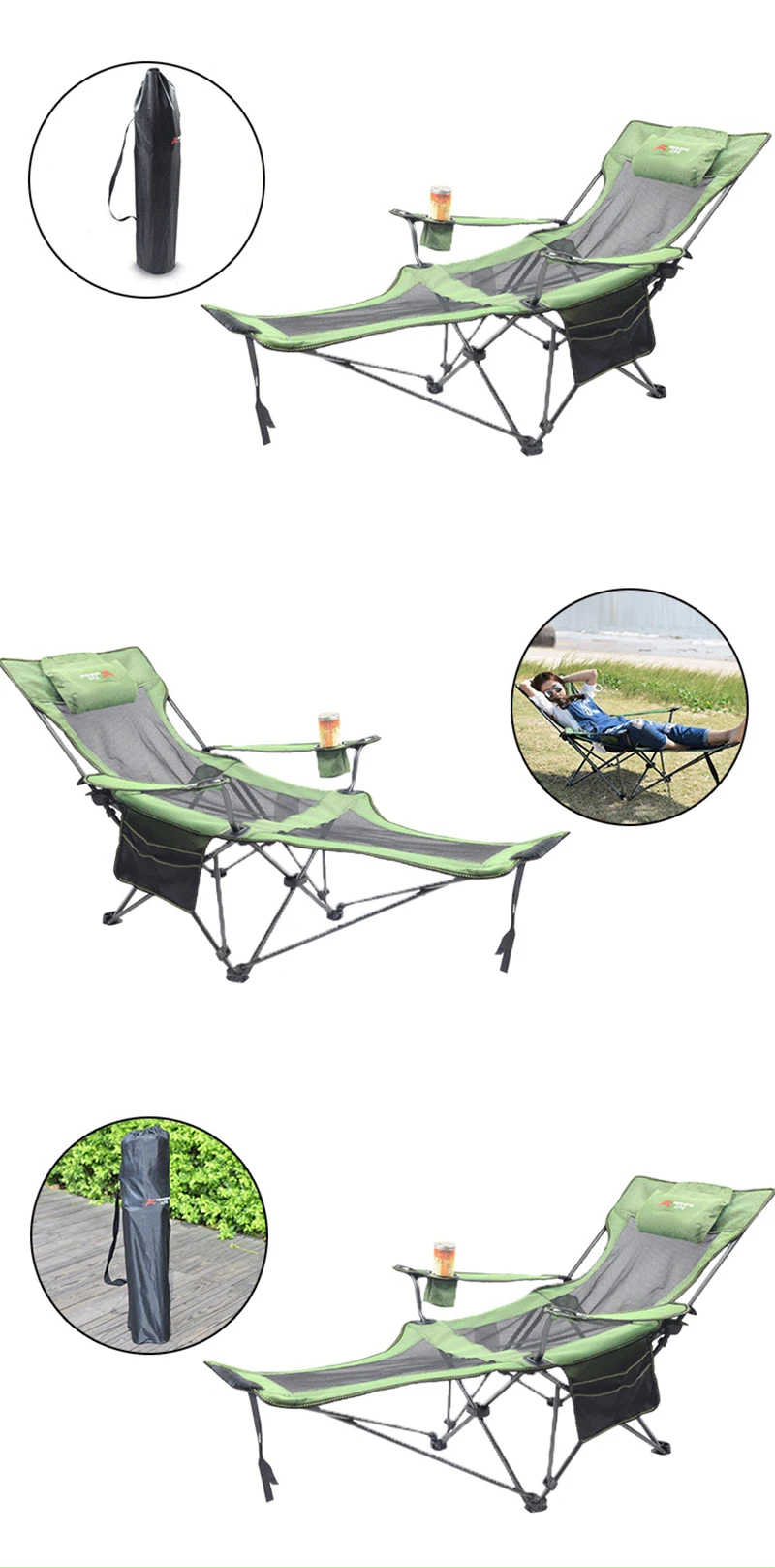 Praia com Bolsa Cadeiras de Pesca Assento para Aço Portátil Dobrável Acampamento Cadeira Assento Oxford Pano Leve Inoxidável 3 Praia com saco portátil dobrável cadeiras de