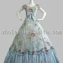 Гражданская Война Southern Belle Бальное платье Вечернее Платье Воссоздание Театр Одежда