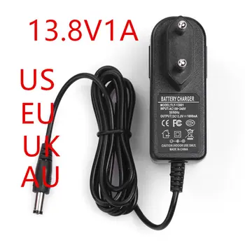 

500PCS NEW 13.8V 1A Power adapter 13.8V1000mA 100-240VAC adapter DC head is 5.5 * 2.1mm EU US UK AU plug