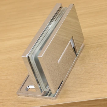 

Ke resistant imported glass bathroom clamp thickened copper 90 degrees unilateral imperforated bathroom clip hinge