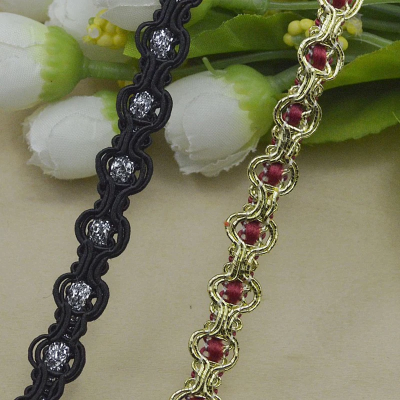 Nesest Designer Curved S Braid Lace Ribbon Crocheted for Clothes