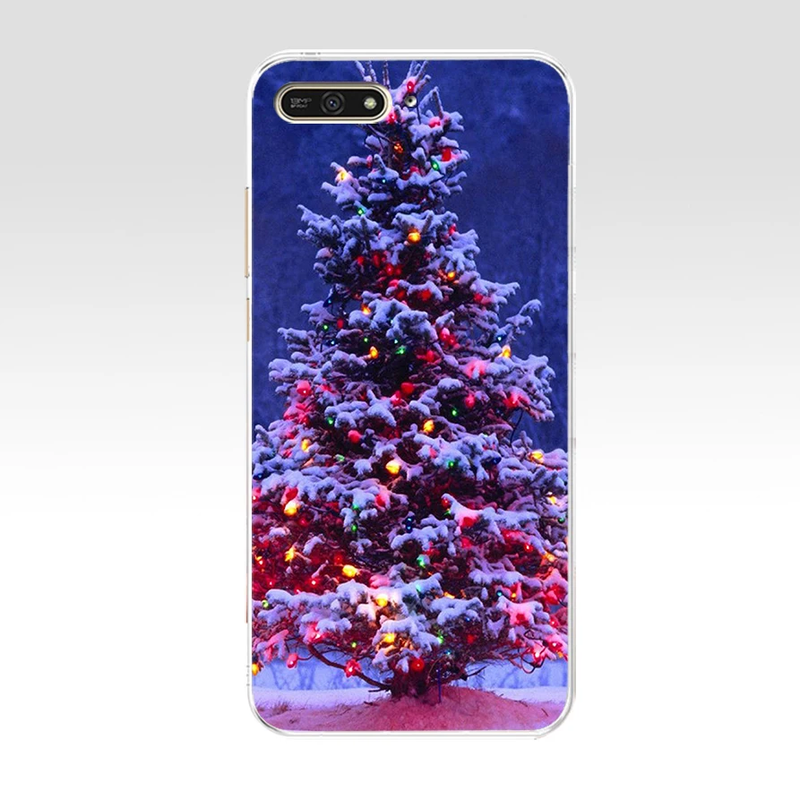 148WE Happy New Year to the Christmas treeSoft силиконовый чехол из ТПУ для huawei Honor 7a pro 7x 7c Nova 2i 3 3i p