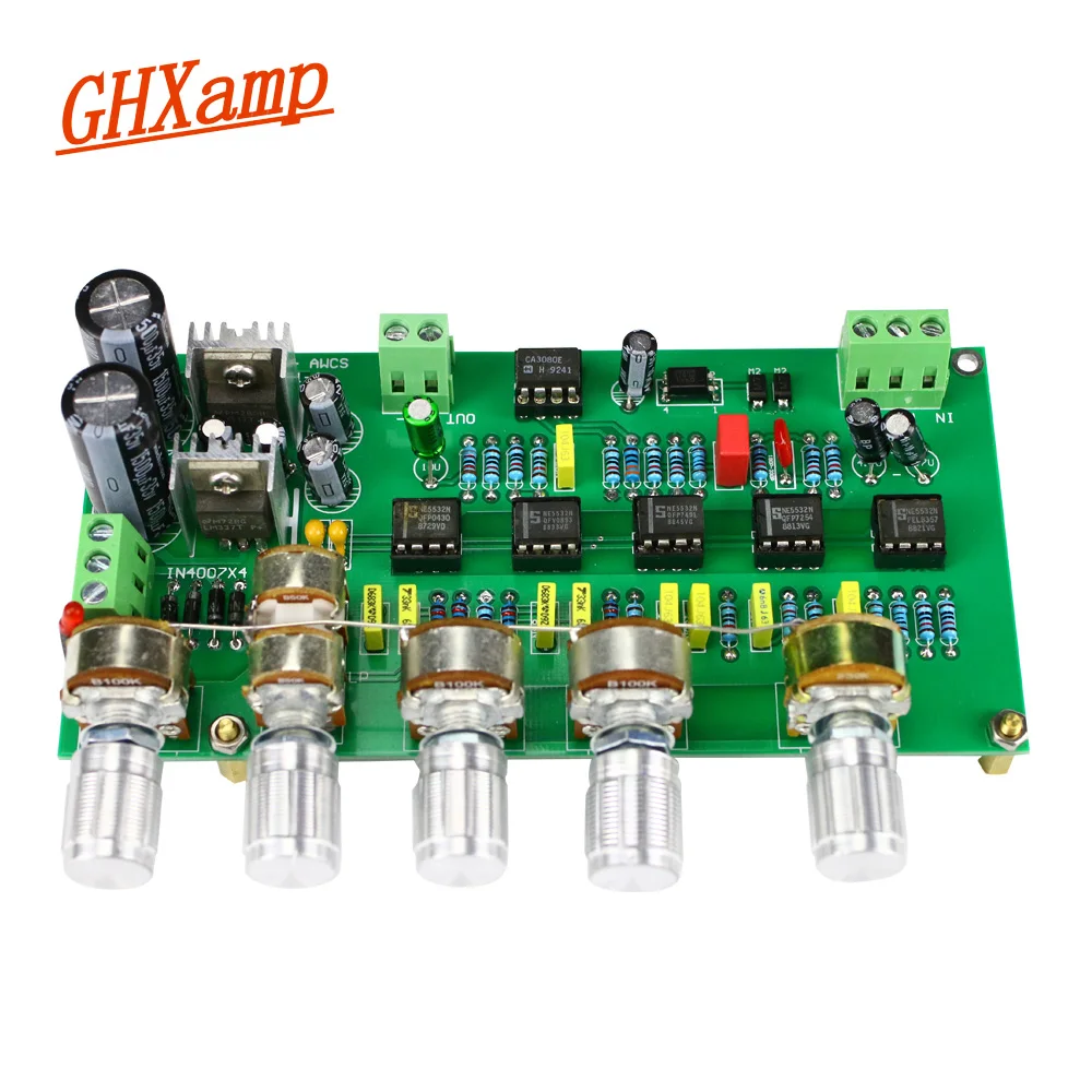 Placa de Filtro Ghxamp Subwoofer Preamplificador Baixa Passagem Awcs Dinâmica Equalização 5.1 Sub Amplificador Single-ended Saída Tl072 Tom - Image 2