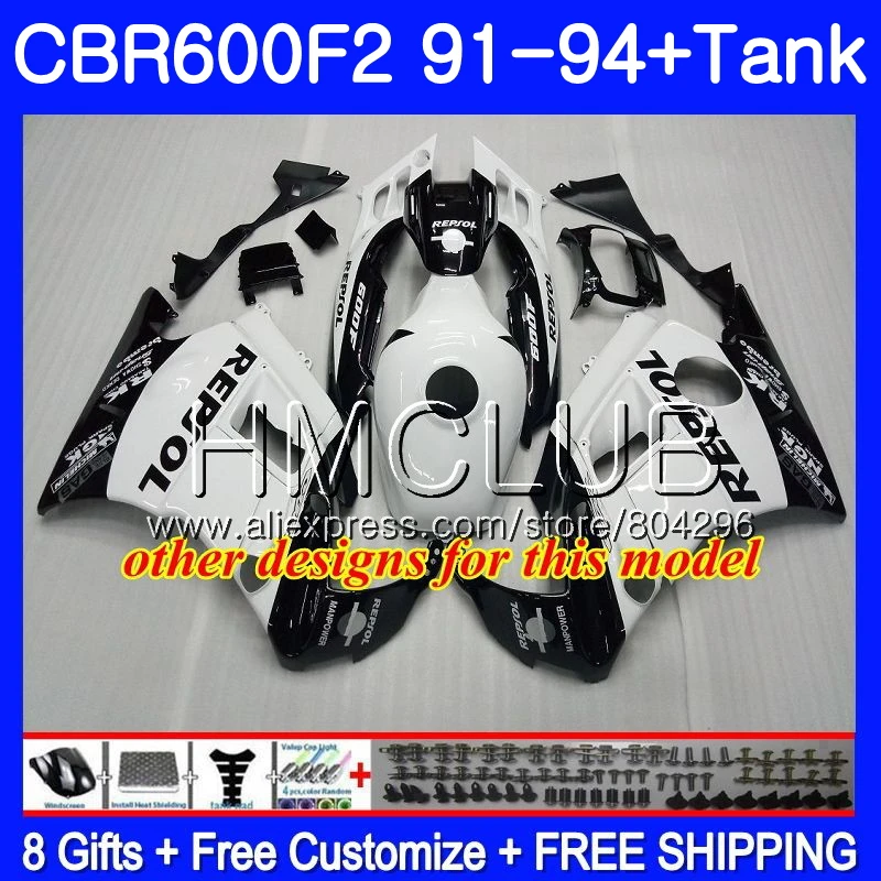 Body For HONDA CBR600FS CBR 600 F2 FS 91 92 93 94 58HM.20 CBR 600F2 CBR600 F2 CBR600F2 Movistar red 1991 1992 1993 1994 Fairing