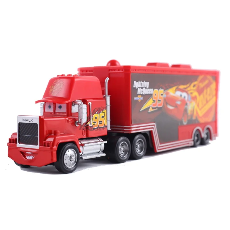 Disney Pixar машина 2 Zenfone 3 Max Lightning McQueen Mack грузовик дядя грузовик 1:55 литья под давлением модели автомобиля игрушки для детей, подарок на Рождество и день рождения