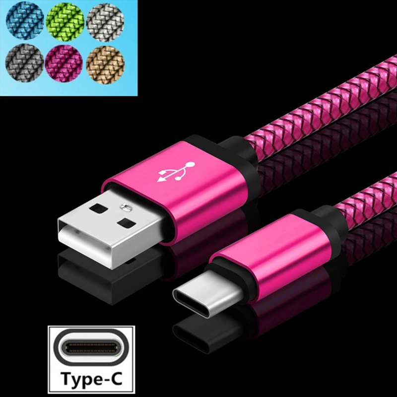 

USB Type C Cable for Samsung Galaxy S8/S9/S10 A3/A5/A7 2017 A7/A8 2018 0.2M Short 1/2 Meter Long Phone Charger for huawei xiaomi