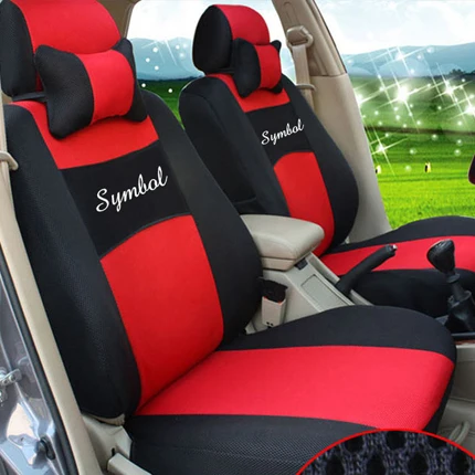 Чехол для автокресел carпортной, подходит для vw golf, чехлы для сидений, набор, аксессуары для интерьера, передняя и задняя сетка, для стайлинга автомобиля, подушка для сидения, поддержка - Название цвета: red