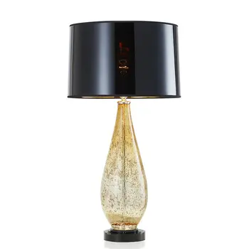 

nordic Amber glass desk lamp living room bedroom hotel decor table light Bedside reading room novelty lamp table illumination