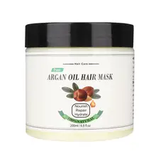 Маска для волос с натуральным аргановым маслом, увлажняющая, восстанавливающая, укрепляющая, сушеные, поврежденные волосы, уход за волосами, крем-Кондиционер