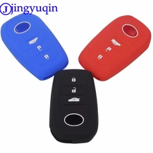 jingyuqin 3 Buttons Remote Car-Styling Silicone Key Holder Shell Case Cover Case For Toyota Corolla Camry RAV4 2014 2015