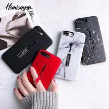 HOMISAYON For iphone6s 6 7 8 Plus XS MAX XR Fashion Marble silicon Ring Phone Cases
