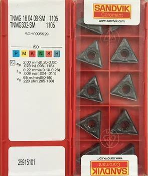 

10PCS CARBIDE INSERT TNMG160408-SM 1105