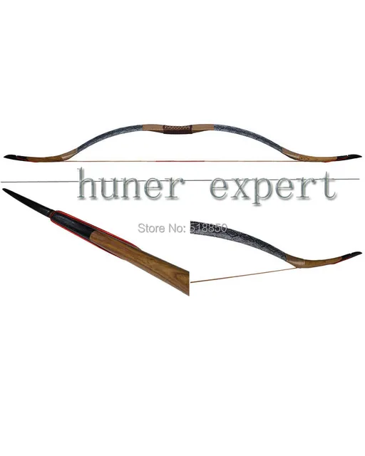 Cheap wholesale archery hunting or targeting wooden horsebow 55'' china Huns recurve bow 30-40lbs for left handed or right handed