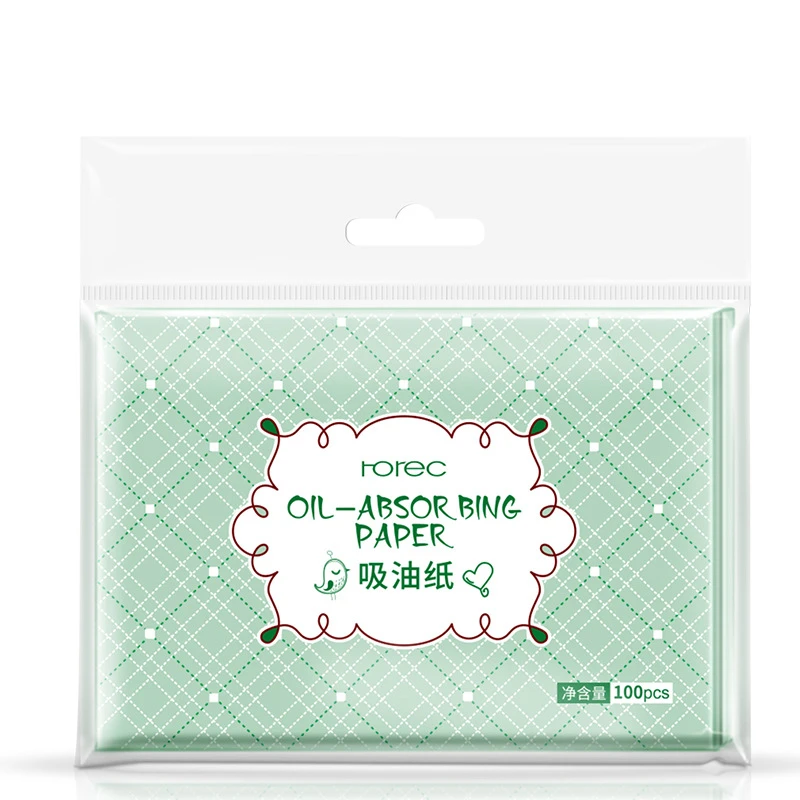 100 Sheets/pack  Professional  Face Make Up Oil Absorbing Blotting Facial Clean Paper Oil Control Film Tissue