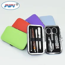 4 цвета из нержавеющей стали маникюрный набор для ухода за ногтями инструменты педикюр набор щипчики для ногтей клипер нож пилка, ножницы