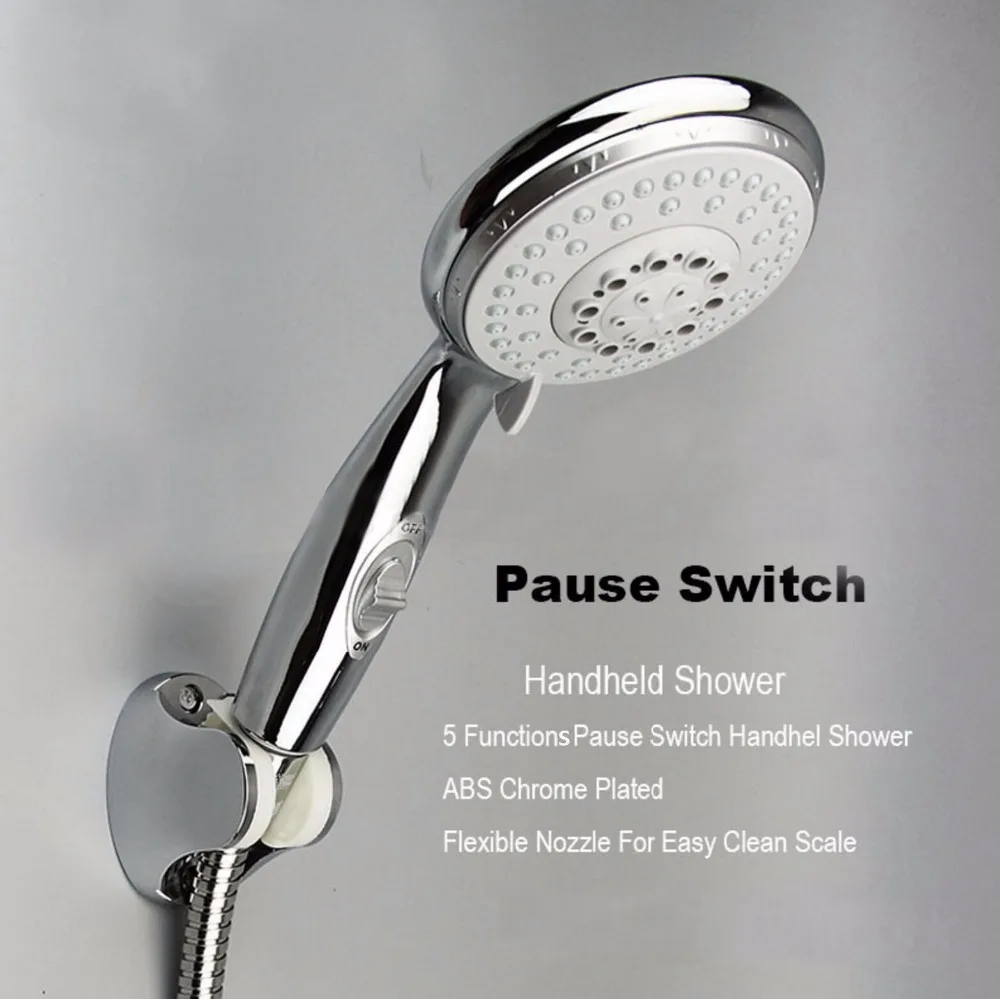 WASOURLF Large 5 adjust multifunctional with switch hand shower nozzle