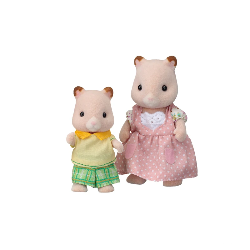 Sylvanian Families хомяк Семья Кукольный домик 4 шт. рисунок Комплект Родители и дети девочка игрушка в подарок 5121