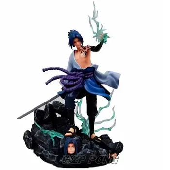 

27cm Anime NARUTO Uchiha Sasuke Battle Form Statue PVC Action Figure Collectible Model Figurine Toys Birthday Christmas Gift
