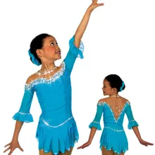 Пользовательские фигурное катание на коньках Платья для женщин для взрослых с спандекс изящные бренд соревнования по фигурному катанию платье dr2600