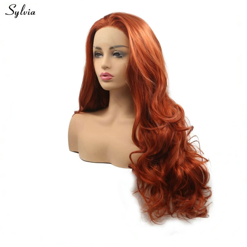 M-Egal Girls Long Wave Black to Pink Synthetic Lace Front Wig Heat Resistant Hair Wigs