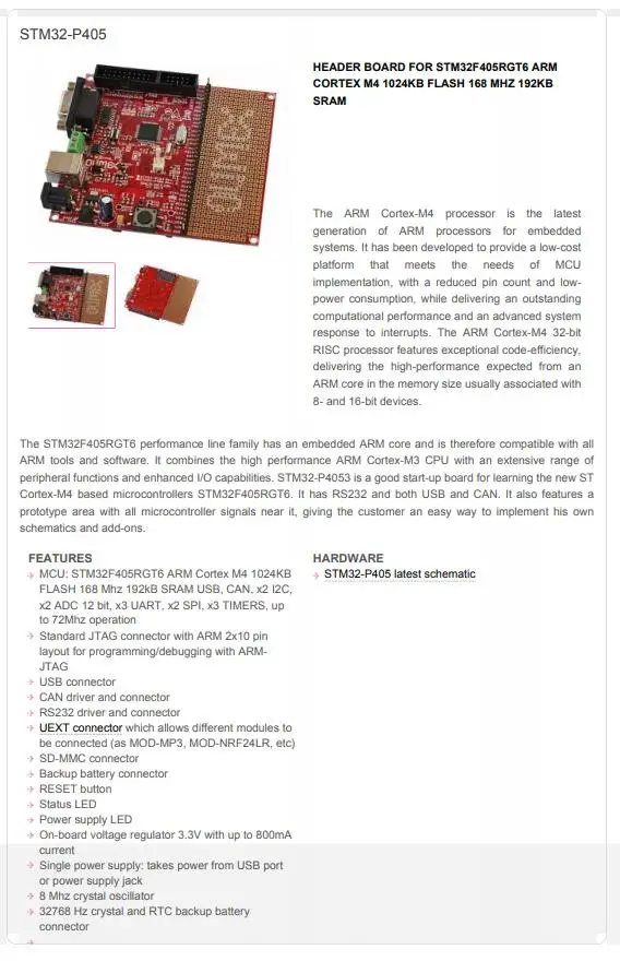 STM32-P405 INFO 3
