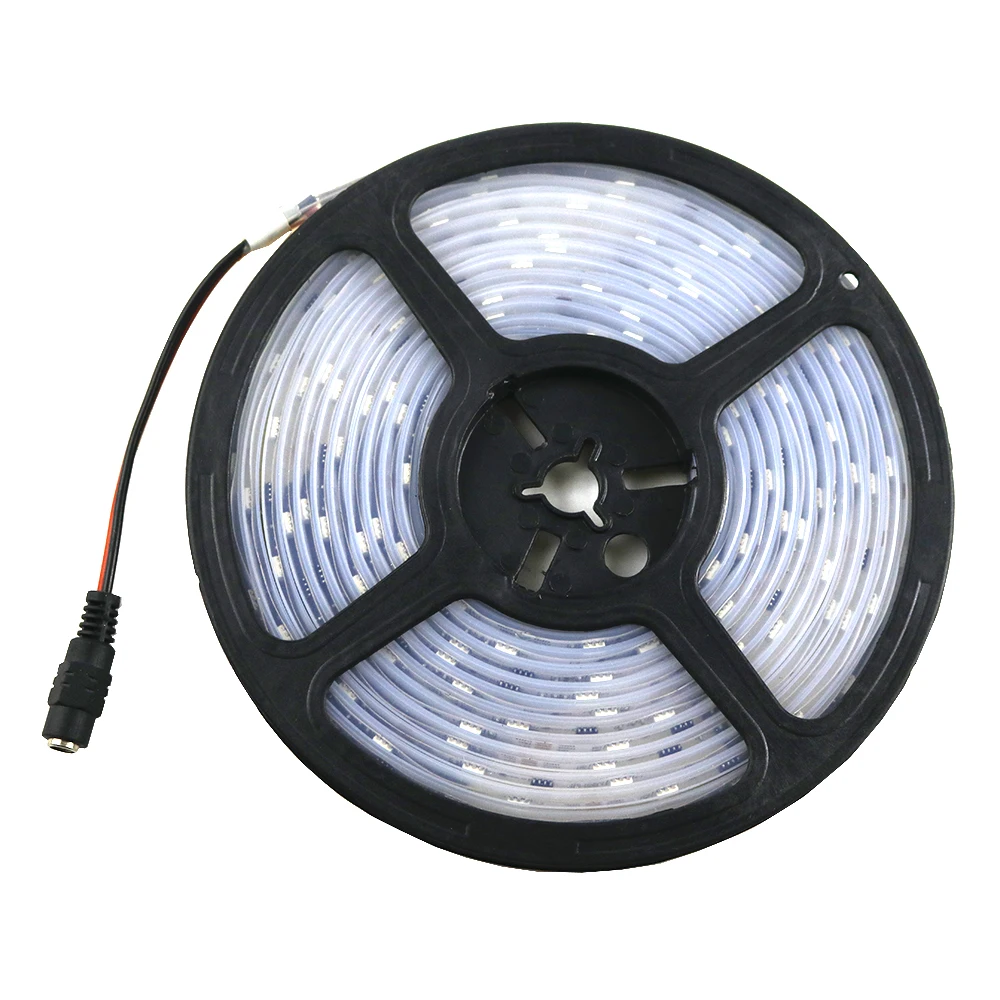 Ws2811 светодио дный полосы 5050 SMD RGB строка адресный 30 светодио дный s/m светодио дный Пиксели External 1 ic управления 3 светодио дный s 5 м DC12V нет