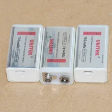 UNITEK 6F22 USB 9V rechargeable lithium battery 700mah wireless microphone KTV multimeter dedicated 9V battery supply UNITEK 6F22 USB 9V rechargeable lithium battery 700mah wireless microphone KTV multimeter dedicated 9V battery supply